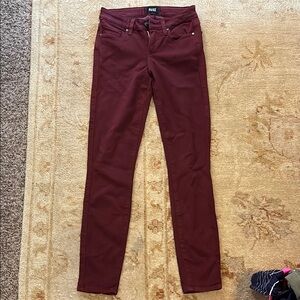 Paige Women's Burgundy Pants